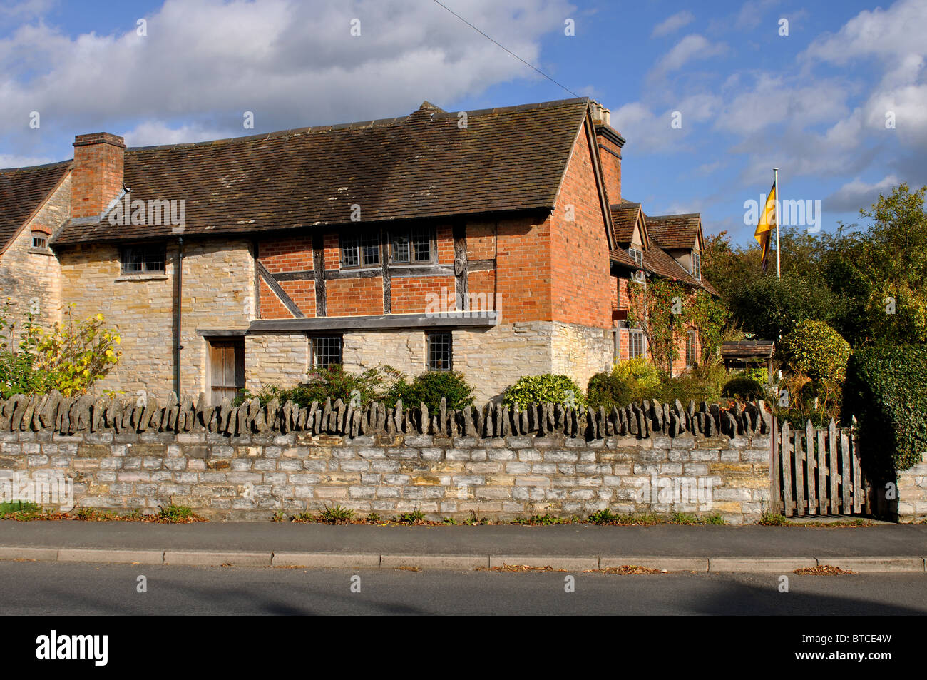 Mary Arden`s House or Farm, Wilmcote, Warwickshire, England, UK Stock